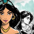 Disney Princess Jasmine Sketch PlayStation 4 Gold Wireless Headset Skin