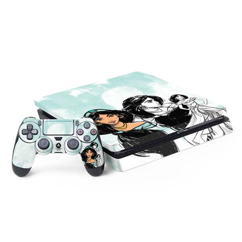 Disney Princess Jasmine Sketch PlayStation PS4 Skins