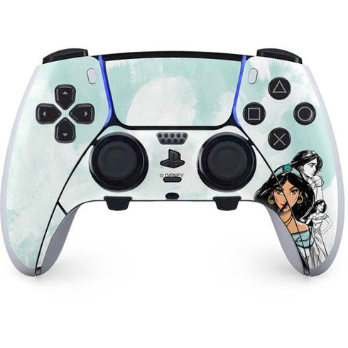Disney Princess Jasmine Sketch PS5 DualSense Edge Pro Controller Skin