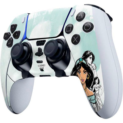 Disney Princess Jasmine Sketch PS5 DualSense Edge Pro Controller Skin