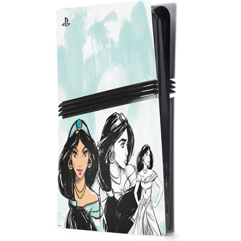 Disney Princess Jasmine Sketch PlayStation PS5 Skins
