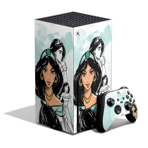Disney Princess Jasmine Sketch Xbox Series X Skins