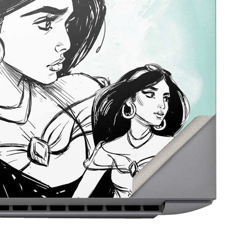 Disney Princess Jasmine Sketch HP ZBook Fury 16 G10 Skin