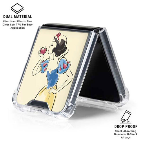 Disney Princess Snow White Art Galaxy Z Flip6 Clear Case