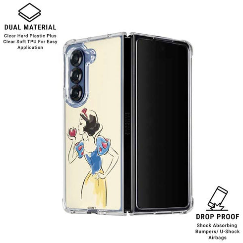 Disney Princess Snow White Art Galaxy Z Fold7 Clear Case