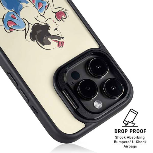 Disney Princess Snow White Art iPhone 15 Pro Max Kickstand Case