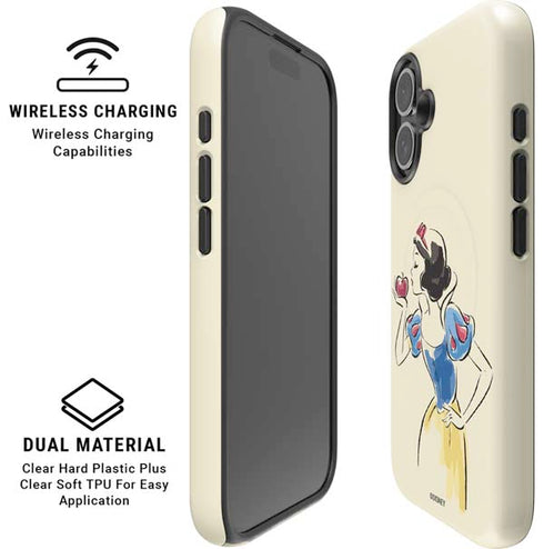 Disney Princess Snow White Art iPhone 16 Plus Magsafe Impact Case