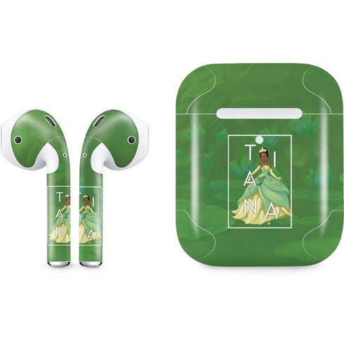 Disney Princess Tiana Floral Apple AirPods 2 Skin