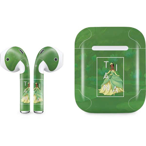 Disney Princess Tiana Floral Apple AirPods Skin