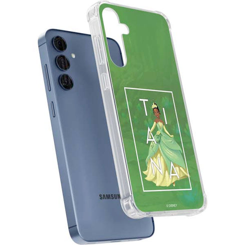 Disney Princess Tiana Floral Galaxy A35 5G Clear Case
