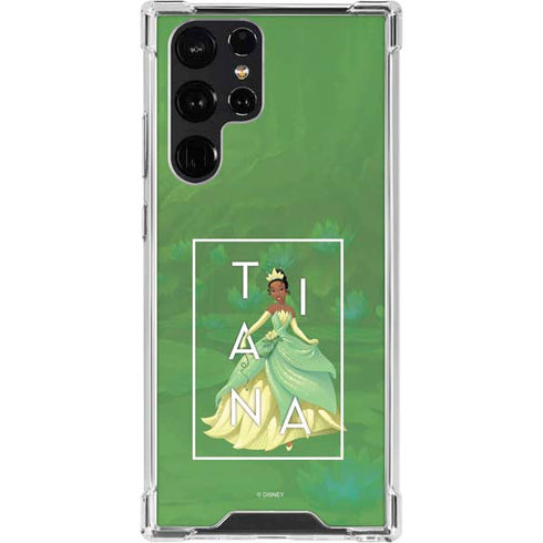 Disney Princess Tiana Floral Galaxy S23 Ultra Clear Case