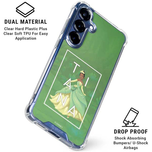 Disney Princess Tiana Floral Galaxy S25 Clear Case