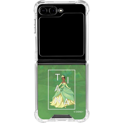Disney Princess Tiana Floral Galaxy Z Flip6 Clear Case