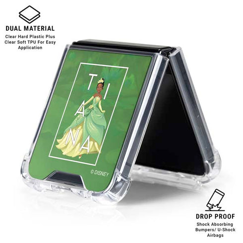 Disney Princess Tiana Floral Galaxy Z Flip6 Clear Case
