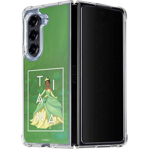 Disney Princess Tiana Floral Galaxy Z Fold5 5G Clear Case
