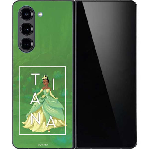 Disney Princess Tiana Floral Galaxy Z Fold5 5G Skin