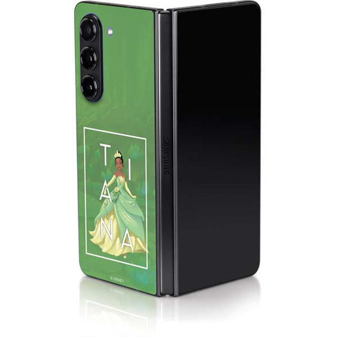 Disney Princess Tiana Floral Galaxy Z Fold5 5G Skin