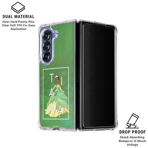 Disney Princess Tiana Floral Galaxy Z Fold6 Clear Case