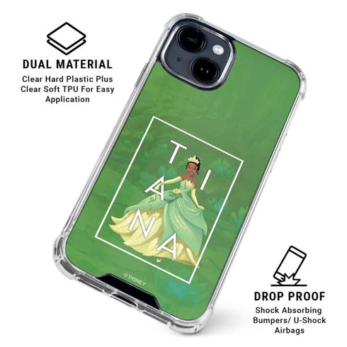 Disney Princess Tiana Floral iPhone 15 Clear Case