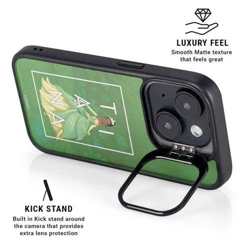 Disney Princess Tiana Floral iPhone 15 Plus Kickstand Case