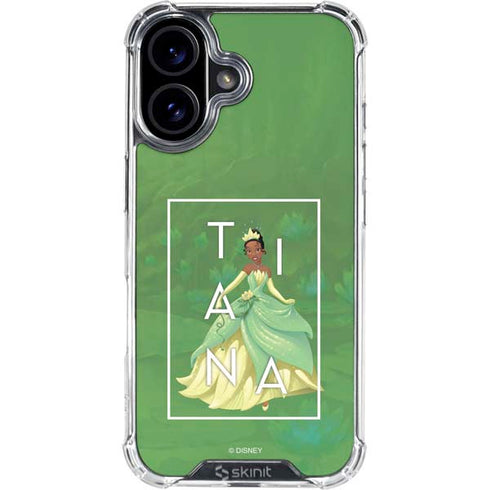 Disney Princess Tiana Floral iPhone 16 Plus Clear Case