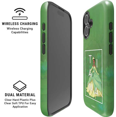Disney Princess Tiana Floral iPhone 16 Plus Magsafe Impact Case