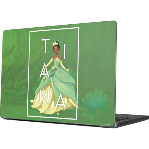 Disney Princess Tiana Floral Apple MacBook Pro 14-inch Skin