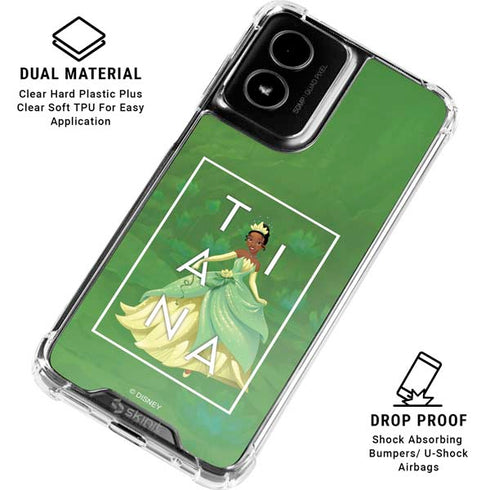Disney Princess Tiana Floral Moto G Power 5G (2024) Clear Case
