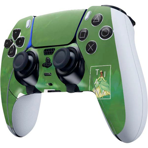 Disney Princess Tiana Floral PS5 DualSense Edge Pro Controller Skin