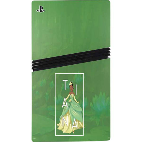 Disney Princess Tiana Floral PS5 Pro Disk Bundle Skin