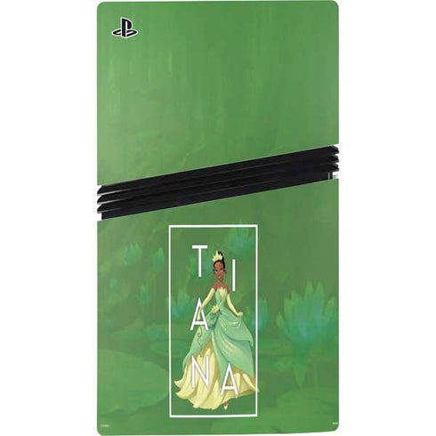 Disney Princess Tiana Floral PS5 Pro Disk Console Skin