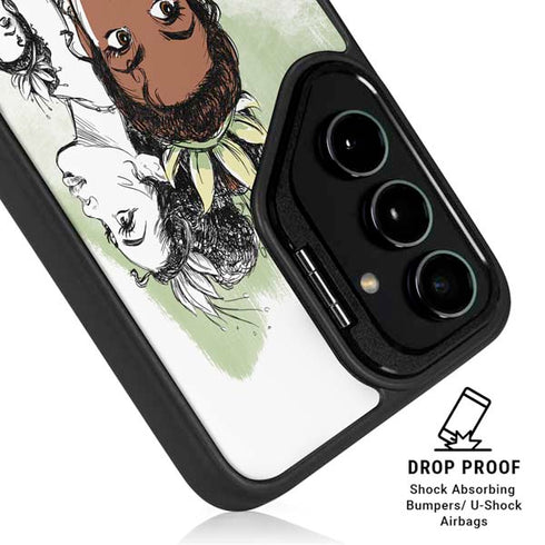 Disney Princess Tiana Sketch Galaxy S25 Plus Kickstand Case