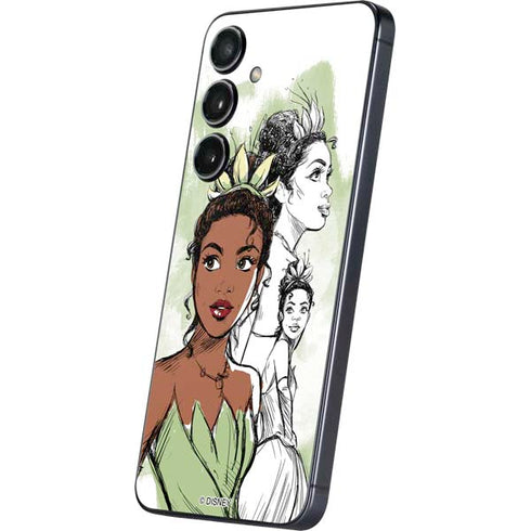 Disney Princess Tiana Sketch Galaxy S25 Plus Skin