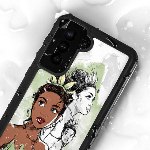 Disney Princess Tiana Sketch Galaxy S24 Plus Waterproof Case