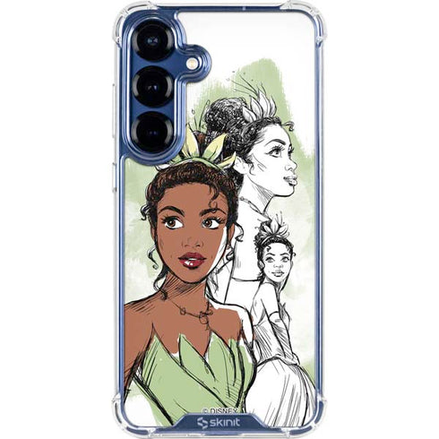 Disney Princess Tiana Sketch Galaxy S25 Plus Clear Case