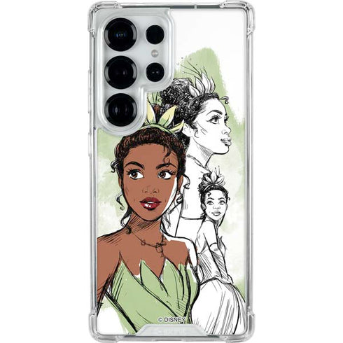 Disney Princess Tiana Sketch Galaxy S25 Ultra Clear Case