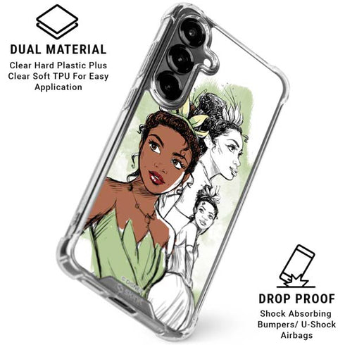 Disney Princess Tiana Sketch Galaxy S26 Clear Case