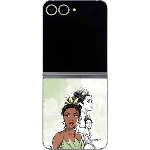 Disney Princess Tiana Sketch Galaxy Z Flip6 Skin