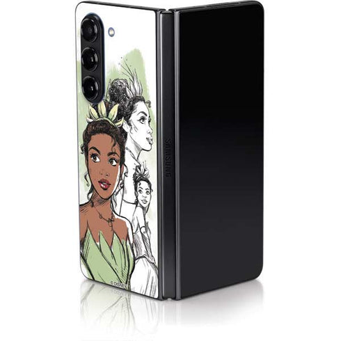 Disney Princess Tiana Sketch Galaxy Z Fold5 5G Skin