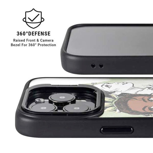 Disney Princess Tiana Sketch iPhone 14 Pro Kickstand Case