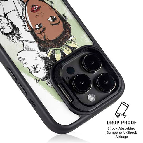 Disney Princess Tiana Sketch iPhone 14 Pro Max Kickstand Case