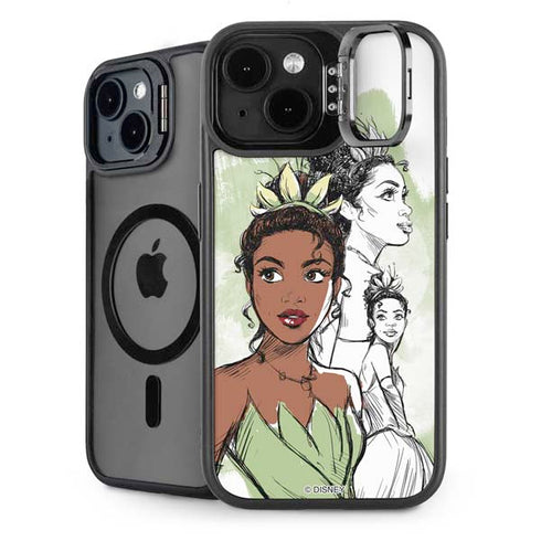 Disney Princess Tiana Sketch iPhone 15 Plus Kickstand Case