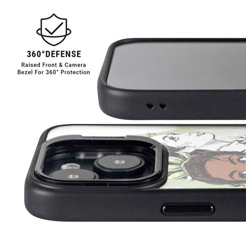 Disney Princess Tiana Sketch iPhone 15 Plus Kickstand Case