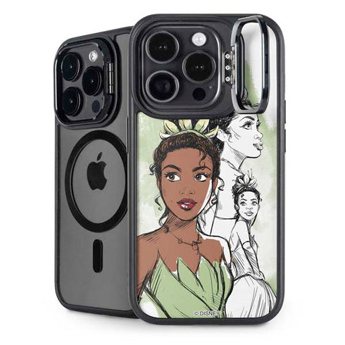 Disney Princess Tiana Sketch iPhone 15 Pro Max Kickstand Case