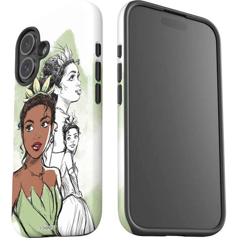 Disney Princess Tiana Sketch iPhone 16 Plus Impact Case