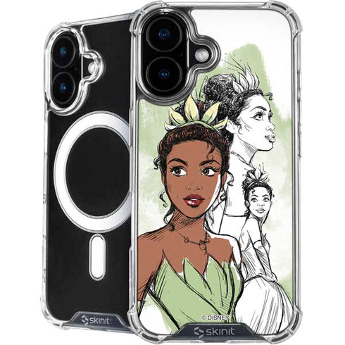 Disney Princess Tiana Sketch iPhone 16 Plus MagSafe Case