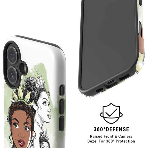 Disney Princess Tiana Sketch iPhone 16 Plus Magsafe Impact Case