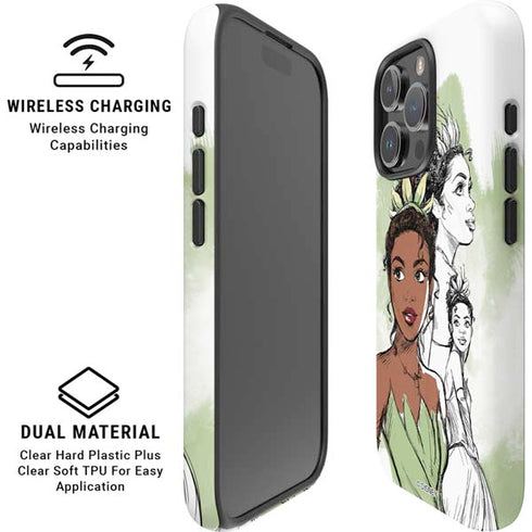 Disney Princess Tiana Sketch iPhone 16 Pro Max Magsafe Impact Case