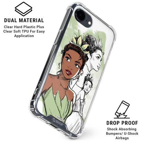 Disney Princess Tiana Sketch iPhone 16e Clear Case