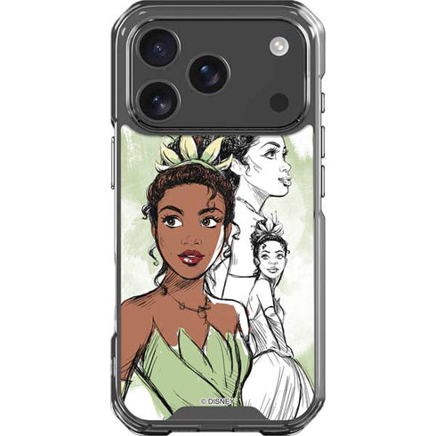 Disney Princess Tiana Sketch iPhone 17 Pro Clear Case